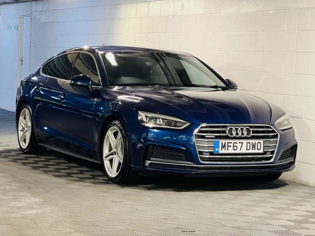 Audi A5 3.0 TDI 218 Quattro S Line 5dr S Tronic Hatchback Diesel BLUE