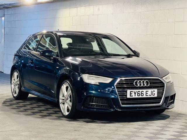 Audi A3 1.4 TFSI S Line 3dr Hatchback Petrol BLUE